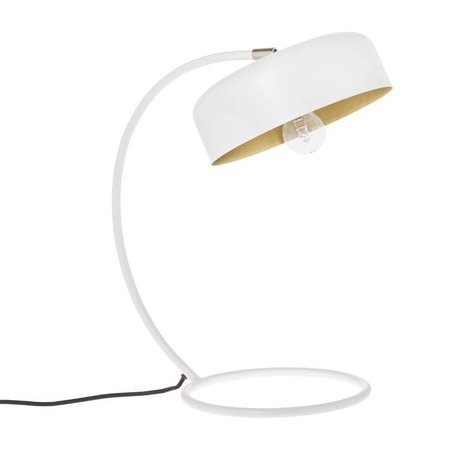 Riverdale Lampe de table Bryce en acier blanc bronze 46cm