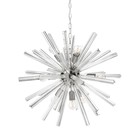 Riverdale Hanging lamp Sienna clear glass iron 76cm