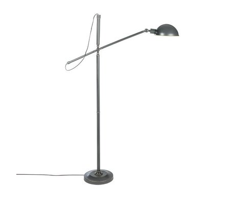 Riverdale Lampada da terra Luca grigio scuro in ferro 146cm