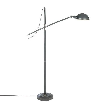 Riverdale Lampada da terra Luca grigio scuro in ferro 146cm