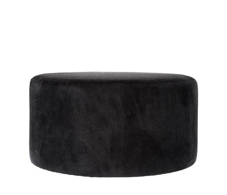 Riverdale Tabouret Ridge textile noir 70cm