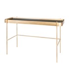 Riverdale Seitentisch Elano gold Metallglas 121cm