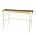 Riverdale Side table Elano gold metal glass 121cm