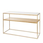 Riverdale Seitentisch Elano gold Metallglas 120x40x71cm