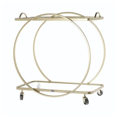 Riverdale Getränketisch Amaro gold Metall 38x70,5x72cm