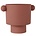OYOY Pot Inka Kana Sienna grande en céramique brun rougeâtre ø30x23cm