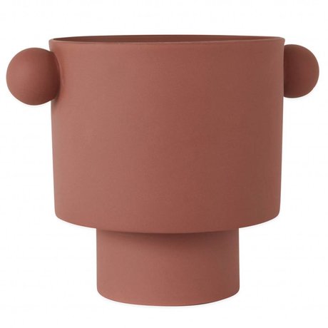 OYOY Pot Inka Kana Sienna stor rødbrun keramik ø30x23cm