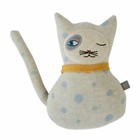 OYOY Almohada de peluche Baby Benny Cat algodón 14x23cm