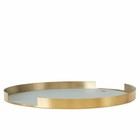 OYOY Tablett Oka rund Messing mintgrün sillecone Metall ø32,5x1,8cm