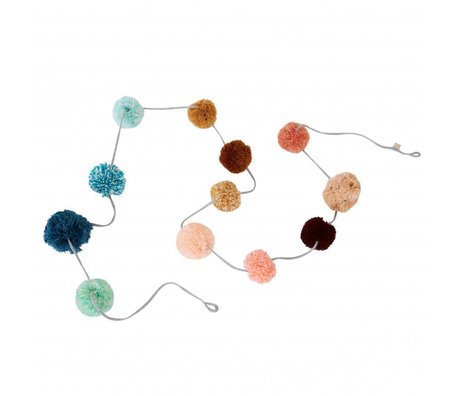 OYOY Pom Pom Pom Garlander bomulds pendul 280xø7-8cm