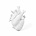 Seletti Vase Love en porcelaine blanche fleurie 16,5x9x25cm