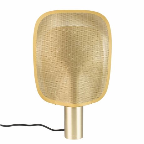 Zuiver bordlampe kan m messing guld jern 33x8x54cm