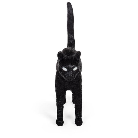 Seletti Table lamp Cat Jobby black resin 46x12x20,7cm