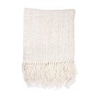 HK-living Lino blanco a cuadros 130x170cm