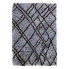 HK-living Tappeto grigio berbero lana grigio 180x280cm