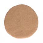 HK-living Silla tapizada camel fieltro marrón Ø35x4cm