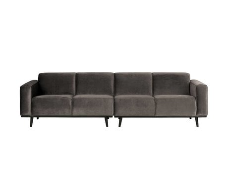 BePureHome Statement 4-seater 280 cm velvet taupe