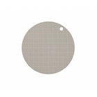OYOY Tischset Hokei grau Silikon Ø39x0,15cm 2er-Set