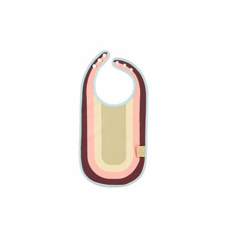 OYOY Slabbetje rainbow multicolore polyester rose 43x23cm