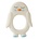 OYOY Bide legetøj pingvin hvid naturgummi 10x2,5x13cm