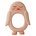 OYOY Bite toy penguin pink natural rubber 10x2,5x13cm