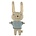 OYOY Knuffel Baby Rabbit Felix katoen multicolor 26x20cm