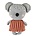 OYOY Cuddly toy Mami Koala gray cotton 38x28x12cm