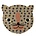 OYOY Tappeto Leopard caramello marrone in cotone 84x94cm