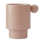 OYOY Cup Inka pink ceramic 7,5x10x10x10,5cm