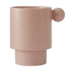 OYOY Cup Inka pink keramik 7,5x10x10x10,5cm