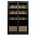WOOOD Vitrina James pino negro 125x47x200cm