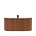 HK-living Tray willow brown wood 23x11x10cm