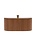 HK-living Vassoio in legno marrone salice 23x11x10cm