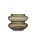 HK-living Vase en verre brun fumé S Ø13,5x10,5cm
