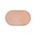 HK-living Piatto colazione Gallery in ceramica arancio pesca 23,5x14,5x1cm
