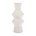 HK-living Jarrón manchado Angular crema blanco cerámica L Ø16,5x41cm
