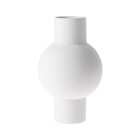 HK-living Vase en céramique blanc mat M Ø21x32cm