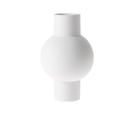HK-living Jarrón Matt cerámica blanca M Ø21x32cm