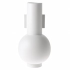 HK-living Vase en céramique blanc mat L Ø21x42,5cm