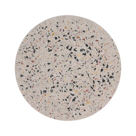 HK-living Terrazzo bakke Flerfarvet betonterrasse M Ø20x1.3cm