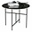 WOOOD Vida coffee table with marble look top black ø60x48cm