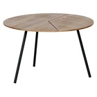 WOOOD Rodi couchtisch l holz/metall braun ø60x38cm