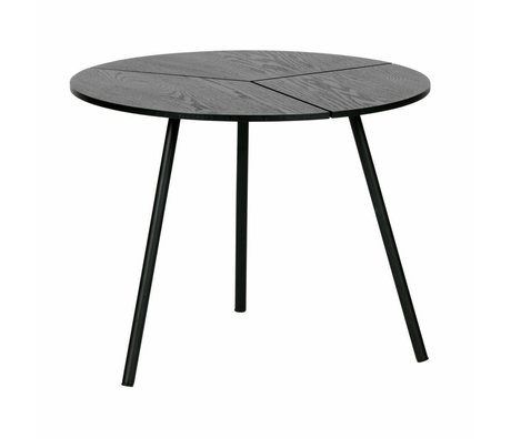 WOOOD Tavolino Rodi m legno / metallo nero ø48x38cm