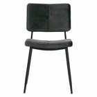 WOOOD Set of 2 - kaat dining chair velvet anthrazit