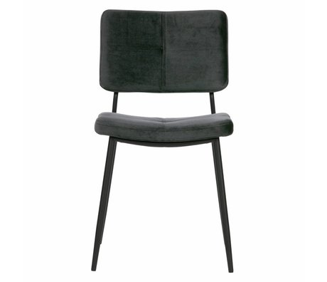 WOOOD Set de 2 - chaise de salle à manger kaat en velours anthracite