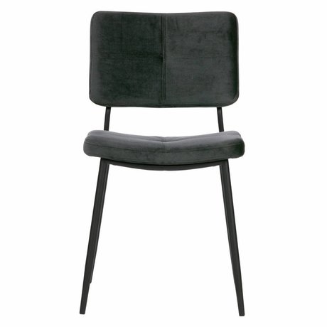 WOOOD Set of 2 - kaat dining chair velvet anthrazit