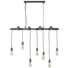 Wonenmetlef Luminaire suspendu Onyx à 7 flammes en argent massif 120x10x150cm