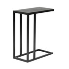 Wonenmetlef Table d'appoint Juul Vintage en métal noir 50x25x65cm