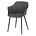 Wonenmetlef Dining chair Elena gray plastic steel 59x51x82cm