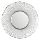 Wonenmetlef Spiegel Jara Antik Silber Glas Eisen Ø80cm